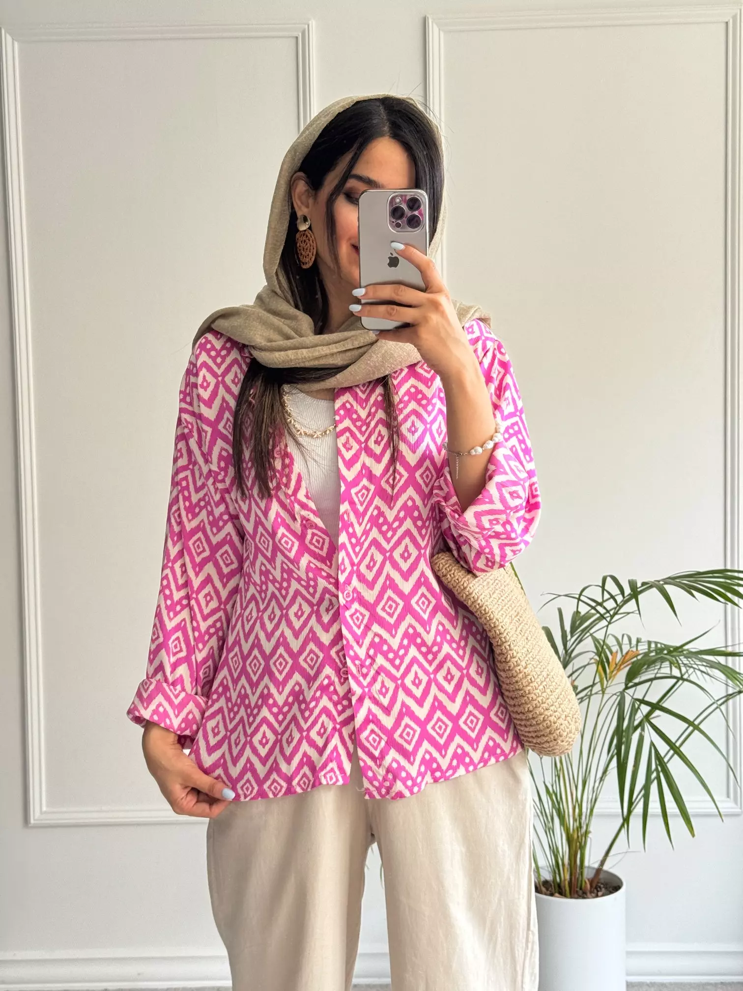 شومیز مانتویی سیلک